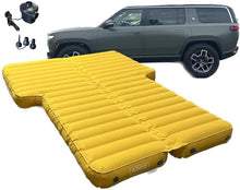 Cargar imagen en el visor de la galería, Air Bed, Compatible with Rivian R1S and Mercedes EQS, Heavy-Duty Inflatable Backseat Car Mattress with Air Pump and Storage Bag, Camping and Travel Gear, 84x53x4-Inches, Yellow