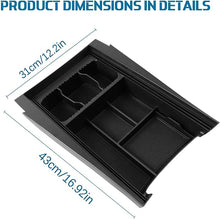 Cargar imagen en el visor de la galerรญa, Center Console Organizer for Rivian Cup Holder - Tesmirror Lower Center Console Organizer Tray for Rivian R1T R1S 2022 2023 2024 Accessories Closed Storage Box ABS Material Dustproof ๐ก๐ฒ๐ ๐ ๐ผ๐ฑ๐ฒ๐น
