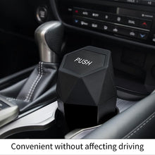Load image into Gallery viewer, JUSTTOP Car Trash Can with Lid, Diamond Design Small Automatic Portable Trash Can, Easy to Clean, Used in Car Home Office Interior Accessories, 2PCS (Black)