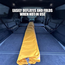 Cargar imagen en el visor de la galería, Air Bed, Compatible with Rivian R1S and Mercedes EQS, Heavy-Duty Inflatable Backseat Car Mattress with Air Pump and Storage Bag, Camping and Travel Gear, 84x53x4-Inches, Yellow