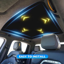 Load image into Gallery viewer, HANSSHOW Sunshade Glass Roof Sunshade Compatible with Rivian R1T, UV Blocking/Heat Insulation Cover Set Foldable Sun Shade Compatible with Rivian R1T 2022 2023 (1 pcs)((No Needed Clips/Suctions))