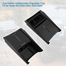 Cargar imagen en el visor de la galerรญa, Center Console Organizer for Rivian Cup Holder - Tesmirror Lower Center Console Organizer Tray for Rivian R1T R1S 2022 2023 2024 Accessories Closed Storage Box ABS Material Dustproof ๐ก๐ฒ๐ ๐ ๐ผ๐ฑ๐ฒ๐น