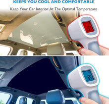 Load image into Gallery viewer, HANSSHOW Sunshade Glass Roof Sunshade Compatible with Rivian R1T, UV Blocking/Heat Insulation Cover Set Foldable Sun Shade Compatible with Rivian R1T 2022 2023 (1 pcs)((No Needed Clips/Suctions))