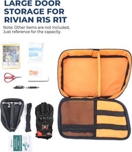 Cargar imagen en el visor de la galería, ISSYAUTO Passenger Side Door Insert Storage Bag Organizer Emergency Tool Bag Compatible with 2022 Rivian R1S R1T Multi-Purpose Pouch Organizer Bag Rivian Accessories