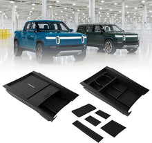 Cargar imagen en el visor de la galerรญa, Center Console Organizer for Rivian Cup Holder - Tesmirror Lower Center Console Organizer Tray for Rivian R1T R1S 2022 2023 2024 Accessories Closed Storage Box ABS Material Dustproof ๐ก๐ฒ๐ ๐ ๐ผ๐ฑ๐ฒ๐น