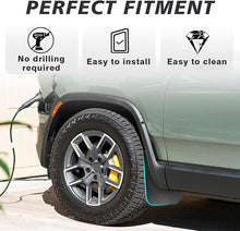 Load image into Gallery viewer, BestEvMod Mud Flaps Splash Guards Compatible with Rivian R1T 2022 2023 2024 Accessories Splash Fender Winter Vehicle Sediment Dirt Protection Set of 4 No Need to Drill Holes