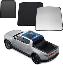 Load image into Gallery viewer, HANSSHOW Sunshade Glass Roof Sunshade Compatible with Rivian R1T, UV Blocking/Heat Insulation Cover Set Foldable Sun Shade Compatible with Rivian R1T 2022 2023 (1 pcs)((No Needed Clips/Suctions))