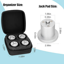 Cargar imagen en el visor de la galería, Jack Pucks, Aluminum Jack Lifting Jack Pad Compatible with Rivian R1T/R1S, Jack Lift Adapter Heavy Duty, Floor Jack Lifting Point, 4 Pack, with Storage Case
