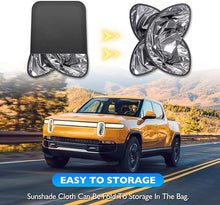 Load image into Gallery viewer, HANSSHOW Sunshade Glass Roof Sunshade Compatible with Rivian R1T, UV Blocking/Heat Insulation Cover Set Foldable Sun Shade Compatible with Rivian R1T 2022 2023 (1 pcs)((No Needed Clips/Suctions))