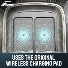 Load image into Gallery viewer, Double Cell Phone Holder for Rivian R1T & R1S - Charge Two Phones with Original Wireless Charging. Simple Installation, No Sliding
