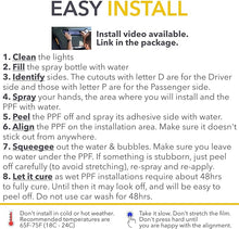 Load image into Gallery viewer, Headlights Smoke Tint PPF for Rivian R1T & Rivian R1S, Dark Smoke 30% VLT | Smokey Headlamp Cover - Enhance and Guard with Durable 8mil Paint Protection Film