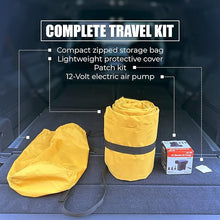 Cargar imagen en el visor de la galería, Air Bed, Compatible with Rivian R1S and Mercedes EQS, Heavy-Duty Inflatable Backseat Car Mattress with Air Pump and Storage Bag, Camping and Travel Gear, 84x53x4-Inches, Yellow