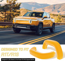 Load image into Gallery viewer, 2 Pack Tow Hook Covers Compatible with Rivian R1T/R1S Accessories (Yellow)