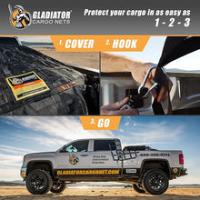 Load image into Gallery viewer, GLADIATOR CARGO NETS - Heavy Duty Cargo Net - Truck Accessory - Cargo Carrier - Truck Organizer - Small (SGN-100) 4.75' x 6' ft.