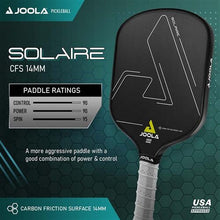 Cargar imagen en el visor de la galería, JOOLA Solaire CFS 14 Composite Paddle - ExpertPickleball.com