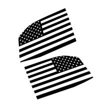 Cargar imagen en el visor de la galería, For Rivian R1T (Pickup trucks) 2022 Black Rear Side Window Sticker American Flag Style Sticker Decals Car Accessories - ExpertPickleball.com