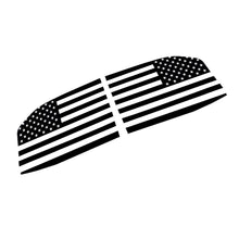 Cargar imagen en el visor de la galería, For Rivian R1T (Pickup trucks) 2022 Black Rear Side Window Sticker American Flag Style Sticker Decals Car Accessories - ExpertPickleball.com