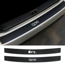 Cargar imagen en el visor de la galería, Auto Trunk Carbon Fiber Protector Car Rear Bumper Stickers For Infiniti Q50 Q30 Q60 Q70 IPL QX50 QX30 QX60 QX70 QX80 Accessories - ExpertPickleball.com