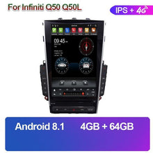 Load image into Gallery viewer, KiriNavi 12.1" Android 10.0 Car Radio Automotivo Auto GPS Navigation For Infiniti Q50 Q50L Car Multimedia Player stereo 4G 2013+ - ExpertPickleball.com