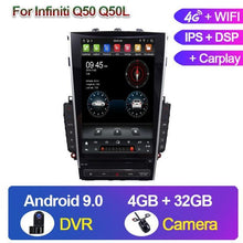 Load image into Gallery viewer, KiriNavi 12.1" Android 10.0 Car Radio Automotivo Auto GPS Navigation For Infiniti Q50 Q50L Car Multimedia Player stereo 4G 2013+ - ExpertPickleball.com