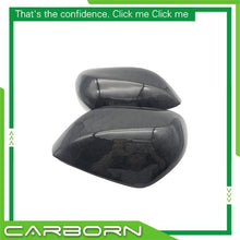 Cargar imagen en el visor de la galería, For-Infiniti Q50, Q50S 2016-On OEM/OX Horn Shape Carbon Fiber Mirror Cover Body Side Rear View Mirror Caps - ExpertPickleball.com