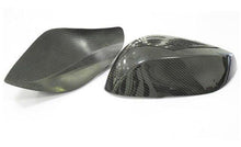 Cargar imagen en el visor de la galería, For-Infiniti Q50, Q50S 2016-On OEM/OX Horn Shape Carbon Fiber Mirror Cover Body Side Rear View Mirror Caps - ExpertPickleball.com