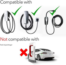 Cargar imagen en el visor de la galería, Lectron [Only for J1772 EVs Tesla to J1772 Charging Adapter, Max 48 Amp &amp; 250V - Compatible with Tesla High Powered Connectors, Destination Chargers, and Mobile Connectors (Black)
