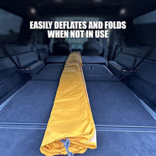 Load image into Gallery viewer, Air Bed, Compatible with Rivian R1S and Mercedes EQS, Heavy-Duty Inflatable Backseat Car Mattress with Air Pump and Storage Bag, Camping and Travel Gear, 84x53x4-Inches, Yellow
