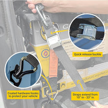 Load image into Gallery viewer, GLADIATOR CARGO NETS - Heavy Duty Cargo Net - Truck Accessory - Cargo Carrier - Truck Organizer - Small (SGN-100) 4.75' x 6' ft.
