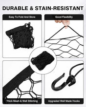 Load image into Gallery viewer, Karltys Truck Bed Cargo Net for 2022-2024 Rivian R1T /R1S Accessories, Envelope Style Cargo Net Stretchable, Adjustable Elastic Heavy Dudy Nylon Mesh Netting with 8PCS Durable Hooks
