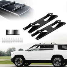 Load image into Gallery viewer, Cargo Crossbars Mount Plates for R1T/R1S 2022 2023 2024, Roof Rack Crossbars Wall Mount Custom Compatible with R1T/R1S Accessories 2022-2024（Black）
