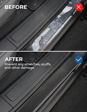 Load image into Gallery viewer, ISSYAUTO Car Door Sill Guards Protector Kit Compatible with Rivian R1T / R1S 2022 Door Trim Threshold Protection Sticker Scratch Film
