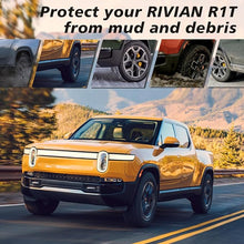 Cargar imagen en el visor de la galería, BestEvMod Mud Flaps Splash Guards Compatible with Rivian R1T 2022 2023 2024 Accessories Splash Fender Winter Vehicle Sediment Dirt Protection Set of 4 No Need to Drill Holes
