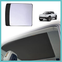 Load image into Gallery viewer, BestEvMod for Rivian R1T Foldable Roof Sunshade 2 Layer Accessories,Sunroof Reflective Covers Blocks Glare Blocks UV Rays Heat &amp; Sun Protection Compatible with Rivian R1T 2022 2023 Accessories (Black)
