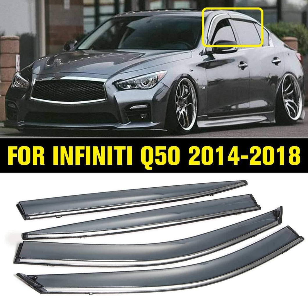 Window Deflectors / Rain Vent Visor FOR INFINITI Q50 2014-2018 - ExpertPickleball.com