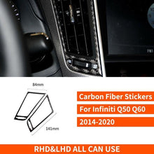 Load image into Gallery viewer, RRX For Infiniti Q50 Q60 QX50 QX60 JX Accessories Carbon Fiber Gear Shift Panel Automotive Interior Trim Start Logo Stickers - ExpertPickleball.com
