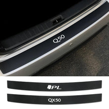 Cargar imagen en el visor de la galería, Auto Trunk Carbon Fiber Protector Car Rear Bumper Stickers For Infiniti Q50 Q30 Q60 Q70 IPL QX50 QX30 QX60 QX70 QX80 Accessories - ExpertPickleball.com

