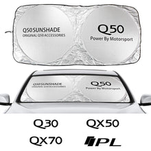 Load image into Gallery viewer, Car Windshield Sun Shade Cover For Infiniti Q30 Q50 Q60 Q70 QX30 QX50 QX60 QX70 QX80 IPL Accessories Anti UV Reflector Visor - ExpertPickleball.com
