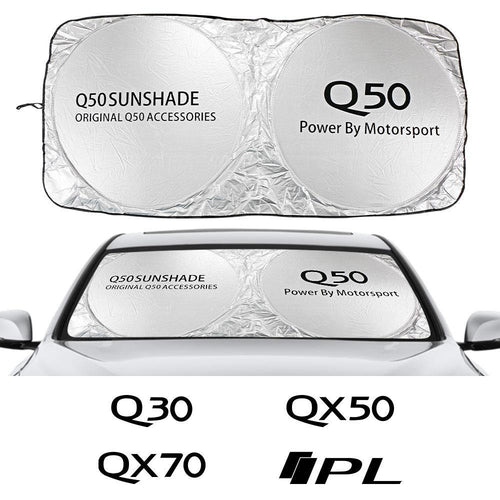 Car Windshield Sun Shade Cover For Infiniti Q30 Q50 Q60 Q70 QX30 QX50 QX60 QX70 QX80 IPL Accessories Anti UV Reflector Visor - ExpertPickleball.com
