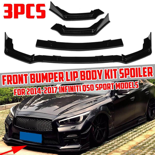 Front Bumper Lip Body Kit  For Infiniti Q50 Sport 2014-2017 - ExpertPickleball.com