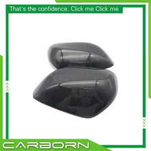 Cargar imagen en el visor de la galería, For-Infiniti Q50, Q50S 2016-On OEM/OX Horn Shape Carbon Fiber Mirror Cover Body Side Rear View Mirror Caps - ExpertPickleball.com
