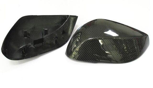 For-Infiniti Q50, Q50S 2016-On OEM/OX Horn Shape Carbon Fiber Mirror Cover Body Side Rear View Mirror Caps - ExpertPickleball.com