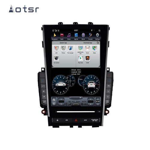 Aotsr Tesla 12.1“ Vertical Screen Android 9 Car Multimedia Player GPS Navi For Infiniti Q50 Q50L 2015 - 2018 WIFI CarPlay Stereo - ExpertPickleball.com