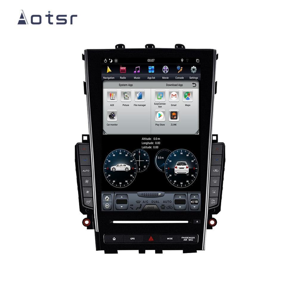 Aotsr Tesla 12.1“ Vertical Screen Android 9 Car Multimedia Player GPS Navi For Infiniti Q50 Q50L 2015 - 2018 WIFI CarPlay Stereo - ExpertPickleball.com